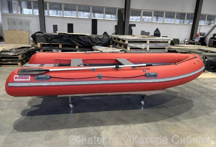 ROGER РИБ Gelium 4300 (ПНД), низкий борт, ПВХ конус
