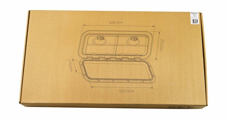 Люк смотровой SeaFlo, 353 х 606 мм