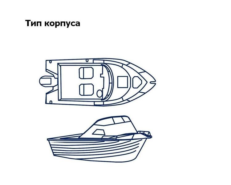 Тент транспортировочный для лодок длиной 5,6-5,9 м. типа Cabin Cruiser