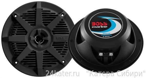 Динамики 150W 5.25" 2-полосные, встроенные круглые черные, MR52, 2 шт, BOSS