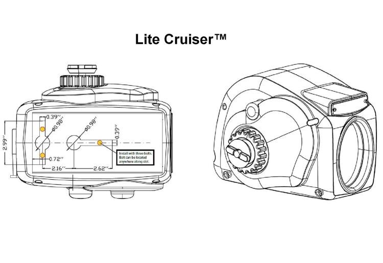 Лебедка электрическая TRAC Lite Cruiser с металлическим тросом, 3500lbs