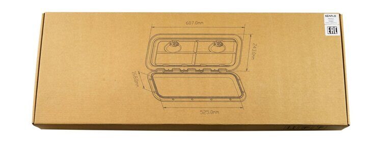 Люк смотровой SeaFlo, 243 х 607 мм