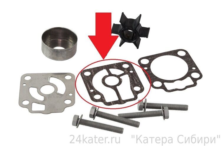 Прокладка под пластину помпы Tohatsu 40D/50D / Mercury 40-50 TMC