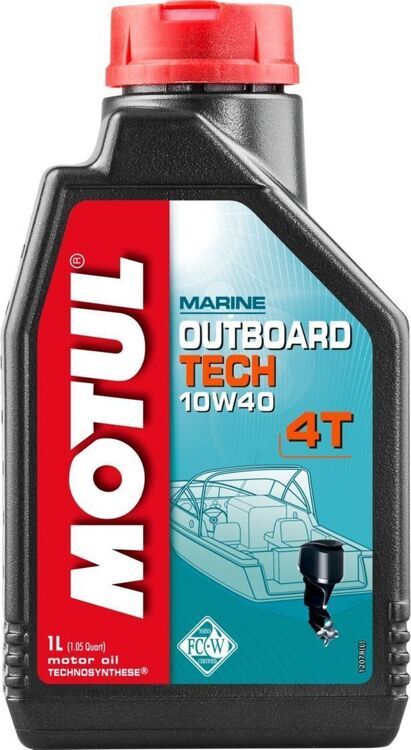 Масло 4Т MOTUL Outboard TECH SAE 10W40, 1л