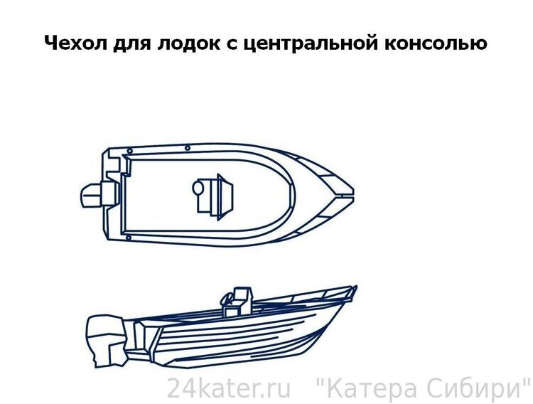 Тент транспортировочный для лодок длиной 4,7-5,0 м. тип с консолью