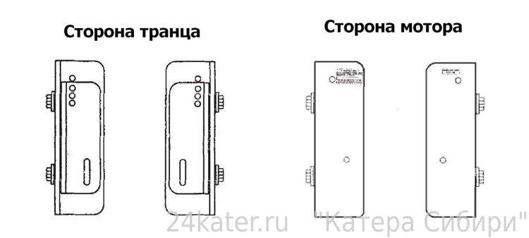 Подъемник мотора вертикальный ручной 50-300 л.с. вынос 140 мм (Manual-Lift)